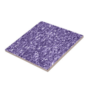 Azulejo Destellos de purpurina violeta ultravioleta