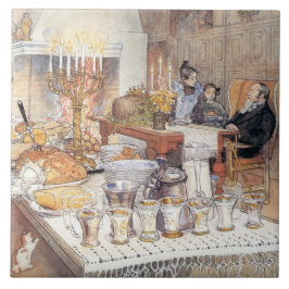 Azulejo Detalle de la víspera de Navidades (Navidad tradic