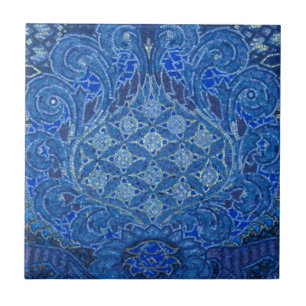 Azulejo Detalle de mosaico azul, Alemania