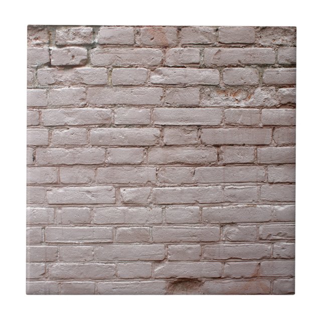 Azulejo Detalle de una pared de los ladrillos beige viejos (Frente)