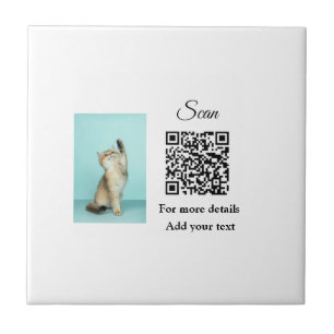 Azulejo Detalles simples de nombres de animales Código QR