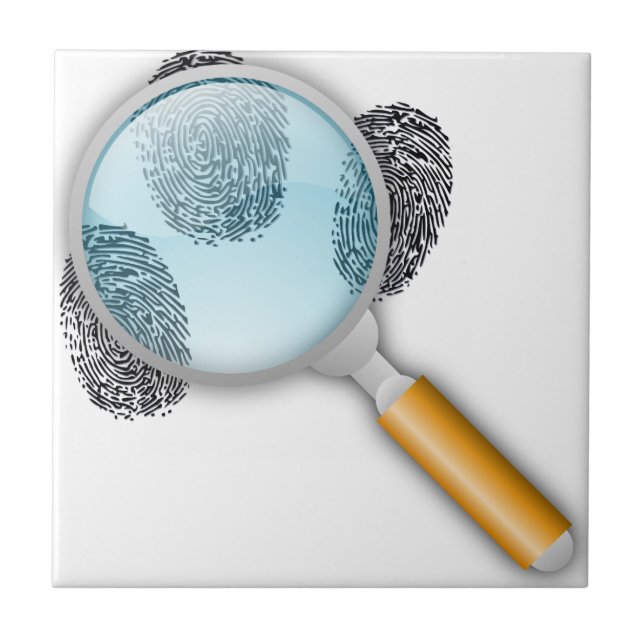 Azulejo Detective Magnifying Glass (Frente)