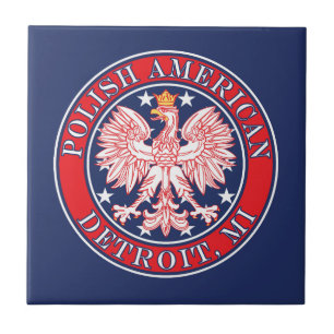 Azulejo Detroit Michigan Águila Polaca