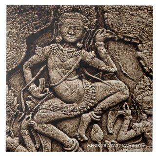Azulejo Devine Angkor Wat, Cambodia Ceramic Tile