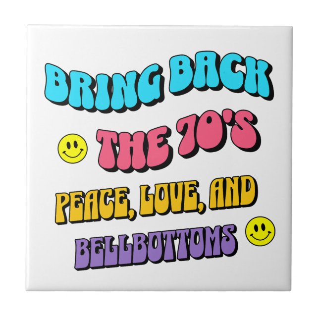 Azulejo Devolver los años 70 (Frente)