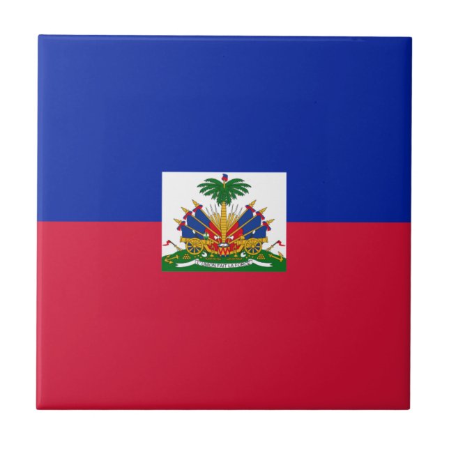 Azulejo d'Haïti de Drapeau - bandera de Haití (Frente)