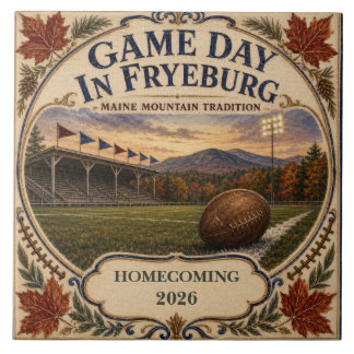 Azulejo Día de Juego Personalizado en Fryeburg Maine para