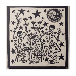 Azulejo Día de la fiesta muerta del diámetro Muertos del