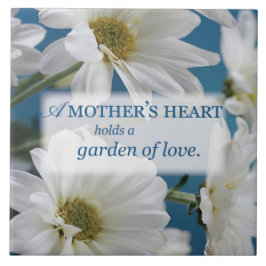 Azulejo Día de la Madre Día Blanco Daisies Jardín del ciel
