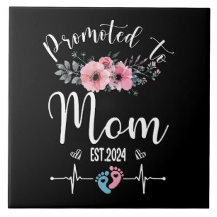 Azulejo Día de la Madre Divertido con Floral 2024