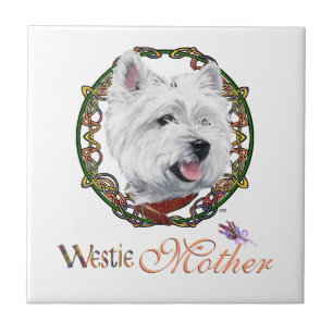 Azulejo Día de la Madre Westie