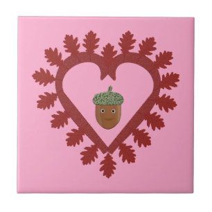 Azulejo Día de San Valentín Love Heart Acorn