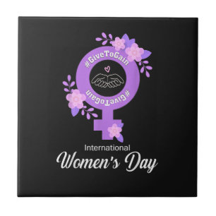 Azulejo Día Internacional de la Mujer 8 de marzo