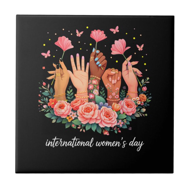 Azulejo Día Internacional de la Mujer 8 marzo 2026 (Frente)
