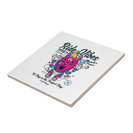 Azulejo Día perfecto para estar feliz | Monstruo gracioso