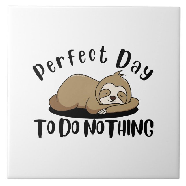 Azulejo Día perfecto para no hacer nada (Frente)