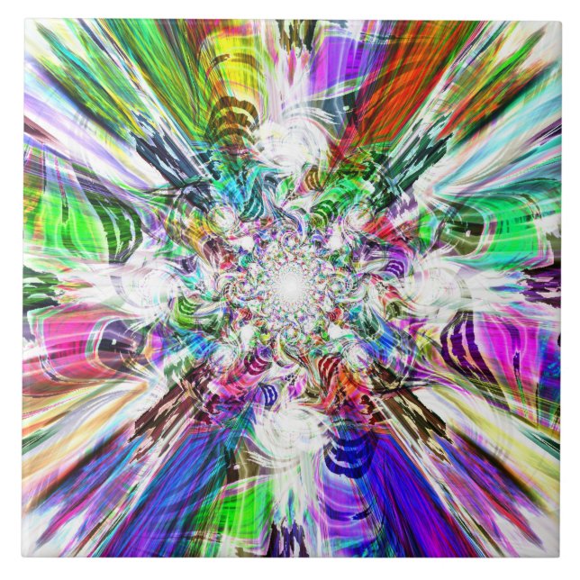 Azulejo Diamante espectral 1 mosaico (Frente)