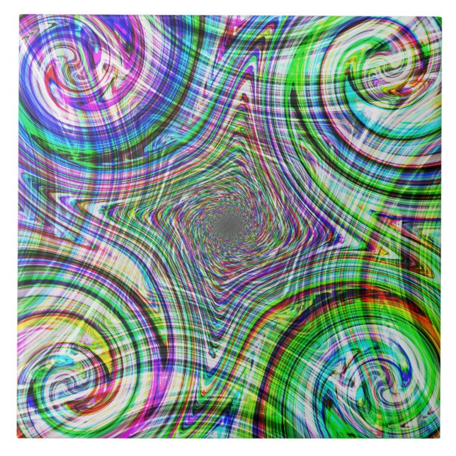 Azulejo Diamante espectral 4 mosaico (Frente)