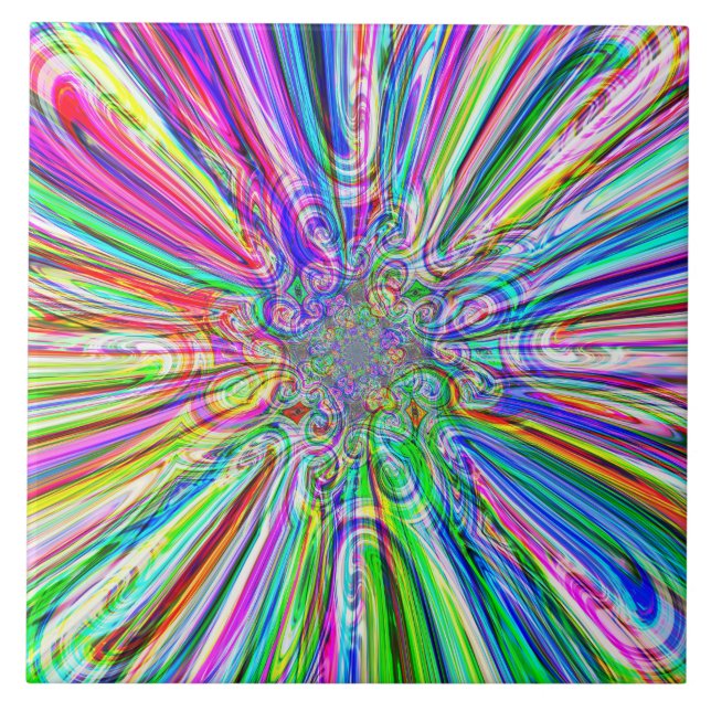 Azulejo Diamante espectral 5 mosaico (Frente)