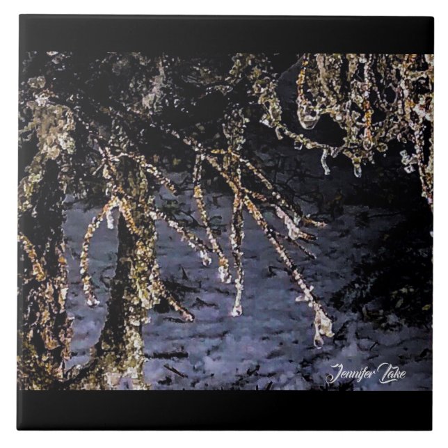 Azulejo Diamantes forestales (Frente)