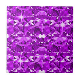 Azulejo Diamantes perfectamente púrpuras