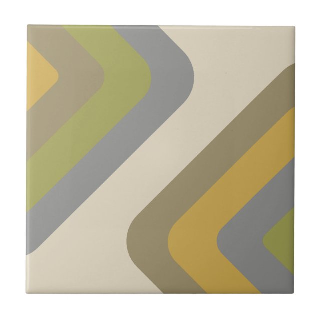 Azulejo Diamantes retro gigantes multicolor (Frente)