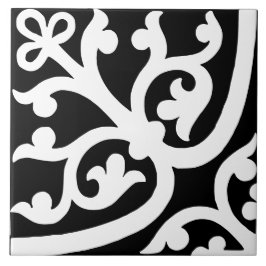 Azulejo Diamond Oriented Stylish Abstract Black & White