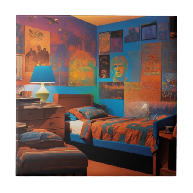 Azulejo Días de luz negra (Frente)