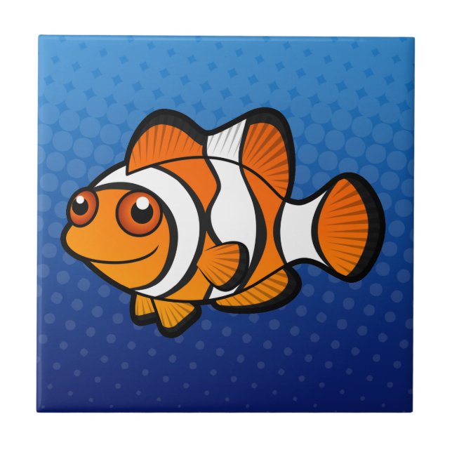 Azulejo Dibujo animado Clownfish (Frente)