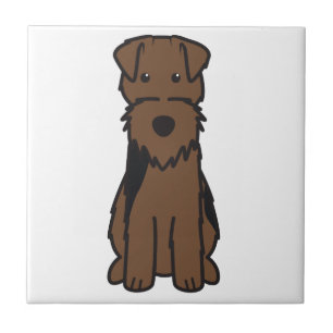 Azulejo Dibujo animado del perro de Terrier galés