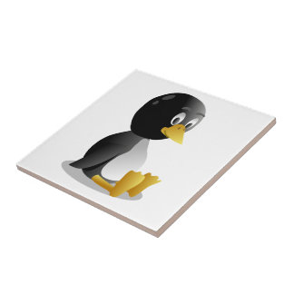 Azulejo Dibujo animado del pingüino