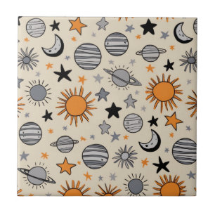 Azulejo Dibujo Celestial Caprichoso