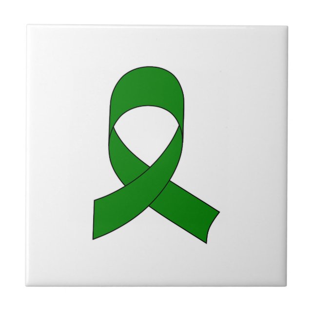 Azulejo Dibujo de cinta verde (Frente)