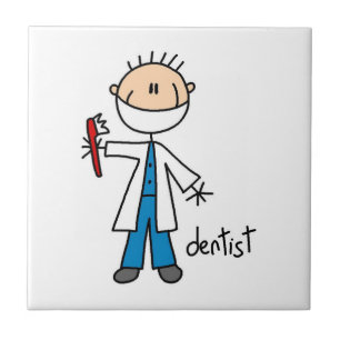 Azulejo Dibujo de dentista con palitos