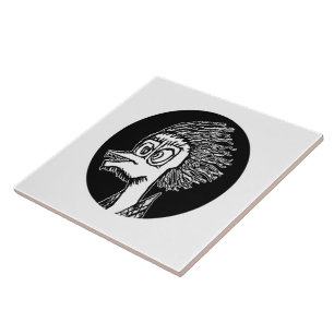 Azulejo Dibujo de un retrato de hombre negro