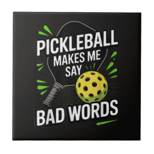 Azulejo Dibujos Divertidos de Pickleball Me Hacen Decir Pa