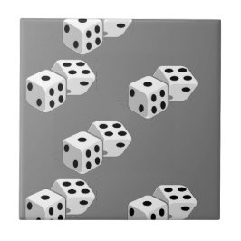 Azulejo Dices en gris