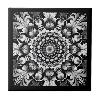 Azulejo Dicha en Blanco y Negro