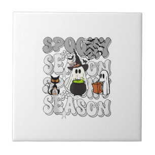 Azulejo Dicho Divertido Temporada Espeluznante Halloween G
