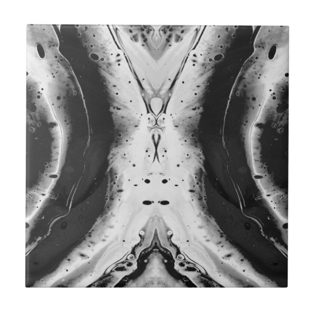 Azulejo digital pouring black and white (Frente)