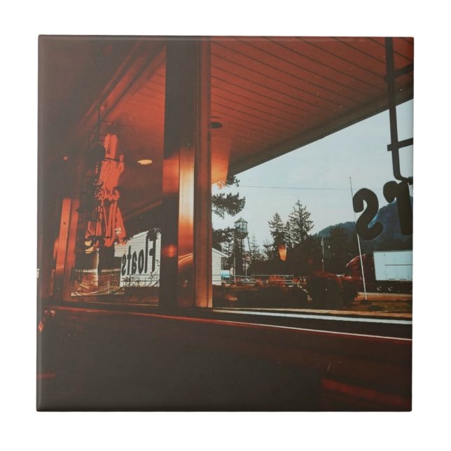 Azulejo Diner retro en el noroeste del Pacífico (Frente)