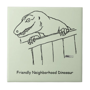 Azulejo Dinosaurio amistoso del vecindario
