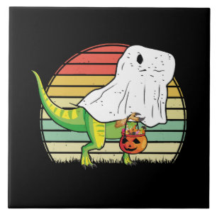 Azulejo Dinosaurio Fantasma Divertido Halloween