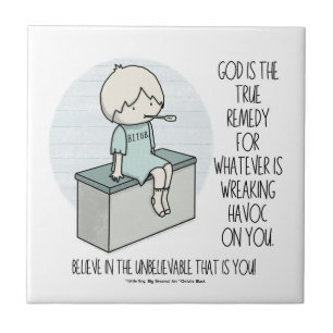 Azulejo Dios es el remedio