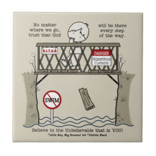 Azulejo Dios estará allí