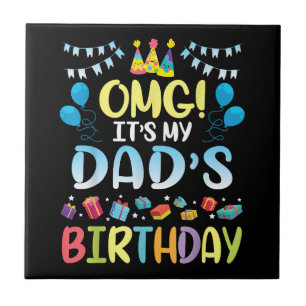 Azulejo Dios mío, es el cumpleaños de mi papá feliz para m