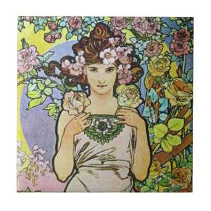 Azulejo Diosa de las flores