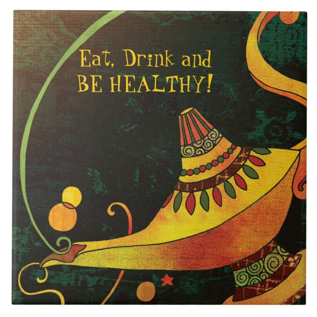 Azulejo Diosa nacional Trivet de la fantasía mágica de la (Frente)