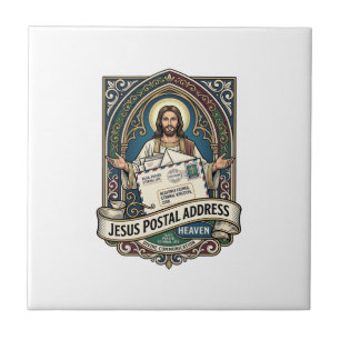 Azulejo Dirección Postal de Jesús Cielo Dirección Postal d
