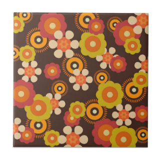 Azulejo Disco 70s 60s Retro Flowers Pop Culture